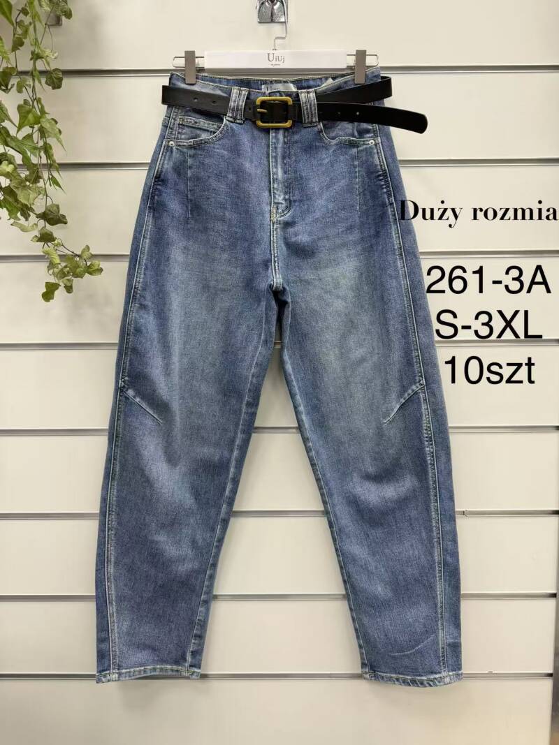 Spodnie damskie jeansy Roz S-3XL, 1 Kolor Paczka 10 szt